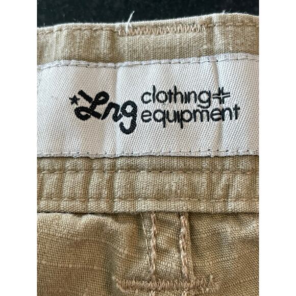 Lr Geans 100% Cotton men's khaki cargo shorts 42 - Picture 3 of 9
